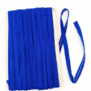 3 Yards, 5mm Flanged Insertion Piping on 10mm Band, Royal Blue Fabric Trim